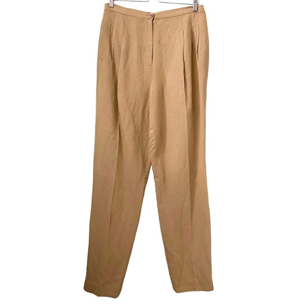 YL by Yair Brown/Tan Trouser Pants in Size 12 Made in USA
